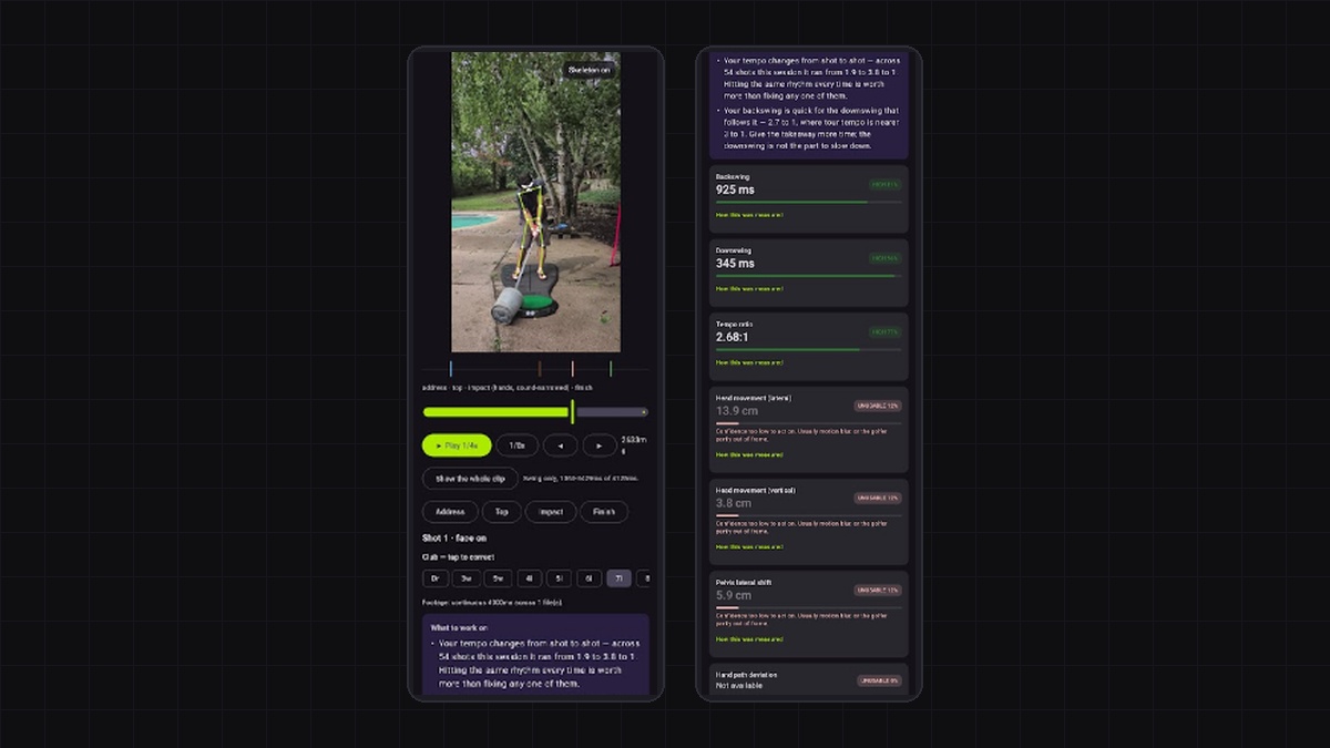 RangeCoach — Native 240fps Swing Analytics